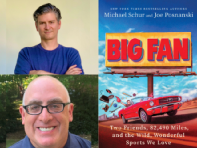 Michael Schur & Joe Posnanski, Big Fan with Rainy Day Books  Rainy Day Books.png