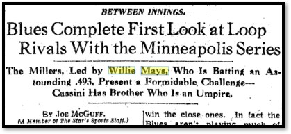 News Article, Kansas City Star (published as The Kansas City Start), May 21, 1951, p17.png