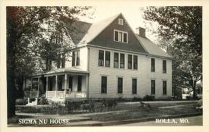 1940s Fraternity House College Sigma Nu House Rolla Missouri RPPC postcard  5549 | United States - Missouri - Other, Postcard / HipPostcard