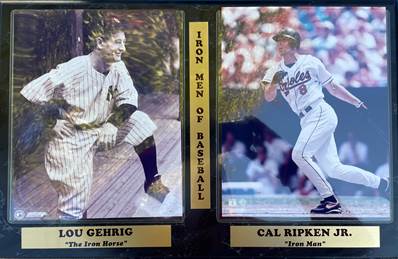MLB picture Cal Ripken Jr and Lou Gehrig | Mercari