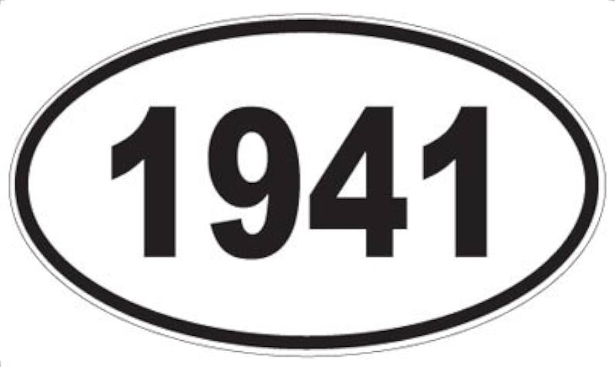 Amazon.com - Number 1941 Oval Sticker