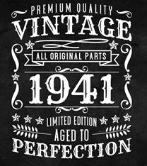 Birthday Vintage 1941 Svg Graphic by nhongrand · Creative Fabrica