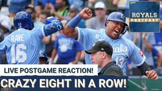 Royals POSTCAST: Kansas City Royals EXPLODE Offensively for EIGHTH Straight Win! - YouTube