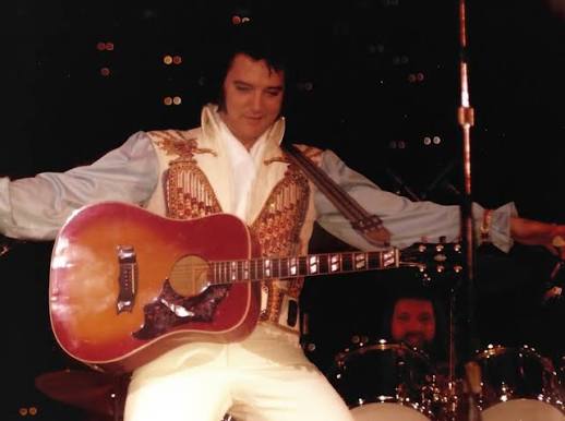 50 YEARS AGO TODAY •April 21st, 1976 •Kemper Arena •Kansas City, Missouri  •8:30 PM #elvis#elvispresley#epcore#gibsonguitars#concert